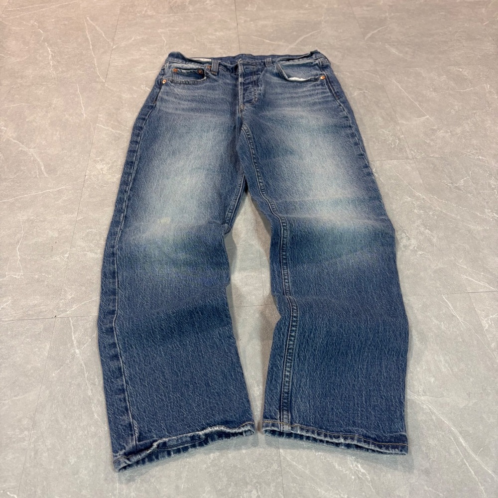Gap Cheeky Straight High Rise Jeans Womens 28 6R Medium Wash Denim Button Fly‎